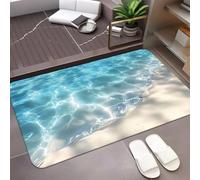 xueneige High Absorbency Anti-Slip Water Ripple Diatomite Entry Bath Rug Bathroom Easy Maintenance