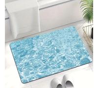 xueneige High Absorbency Anti-Slip Water Ripple Diatomite Entry Bath Rug Bathroom Easy Maintenance