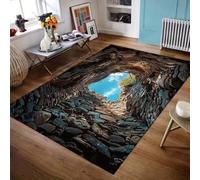 xueneige Optical Illusion Rug Crystal Velvet 3D Door Mat With Memory Foam Cushion Cool 3D Visual Effect Non-Slip Indoor Mat Perfect For Entryway Or Living Room In 40 x 60cm Size