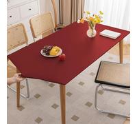 xueneige Rectangular Tablecloth With Elastic Fitted Edged Oil-Proof Waterproof Protector Cloths Stain Resistant Cover Decoration Indoor Kitchen Outdoor Garden Party