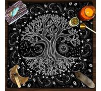 xueneige Tarot Altar Cloth Square Witchcraft Mat Divination Altar Tablecloth for Cards Reading Witchcraft Crystals Rituals Spiritual Supplies