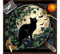 xueneige Tarot Altar Cloth Witchcraft Divination Mat Square Altar Tablecloth for Cards Reading Witchcraft Crystals Rituals Spiritual Supplies