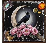 xueneige Tarot Altar Cloth Witchcraft Divination Mat Square Altar Tablecloth for Cards Reading Witchcraft Crystals Rituals Spiritual Supplies
