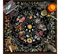 xueneige Tarot Altar Cloth Witchcraft Divination Mat Square Altar Tablecloth for Cards Reading Witchcraft Crystals Rituals Spiritual Supplies
