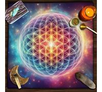 xueneige Tarot Altar Cloth Witchcraft Mat Spiritual Cloth Square Divination Mat for Cards Reading Witchcraft Crystals Rituals Spiritual Supplies