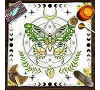 xueneige Tarot Altar Tablecloth Divination Mat Witchcraft witch altar Tablecloth for Cards Reading Witchcraft Crystals Rituals Spiritual Supplies