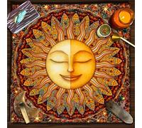 xueneige Tarot Altar Tablecloth Divination Mat Witchcraft witch altar Tablecloth for Cards Reading Witchcraft Crystals Rituals Spiritual Supplies