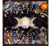 xueneige Tarot Altar Tablecloth Divination Mat Witchcraft witch altar Tablecloth for Cards Reading Witchcraft Crystals Rituals Spiritual Supplies