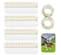 Xueniu 40pcs Disposable Dog Paw Protectors With Self-Adhesive Bandage Medium Dog Socks for Injured Paws Waterproof Pet Foot Boots Cover Stop Licking for Indoor Outdoor Walking Use 16-33lb (M)