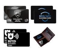 Xueniu 6PCS RFID/NFC Blocking Cards Credit Card Protector Contactless Card Blocker Anti-Theft Debit Slim NFC Blocker for Wallets, Debit Cards, ID Cards, Passport etc