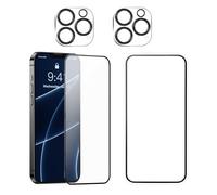 Xueniu Matte Screen Protector for iPhone 16 Pro 6.3-Inch 2Pcs Matt Tempered Glass Films and 2Pcs Camera Lens Protector Anti-Fingerprint Sensitive and Smooth