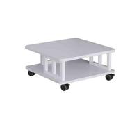 XUEQIZHENG Printer Stand, Floor Standing Movable Large Printing Copier Rack Base Office Desk Printer Storage Bracket(White)