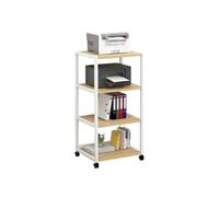 XUEQIZHENG Printer Stand, Multi-layer Floor Standing Mobile Storage Rack Printer Minimally Designed Office