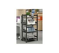 XUEQIZHENG Printer Stand, Office Desk Household Storage Rack Floor Standing Multi-layer Copier Stand Printer(Black)
