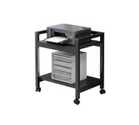 XUEQIZHENG Printer Stand, Printer Storage Rack Floor Standing Office Cabinet Double-layer Trolley