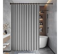 XUEQXUE Magnetic Folding Door Curtain 161 x 199 cm Thermal Noise Reducing Dim Out, Sound, Isolate Oil Smoke Laundry Room Curtains for Room Bedroom Bathroom Living, Grey