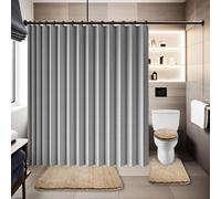 XUEQXUE Pleated Folding Door Curtain 270 x 199 cm Blackout, Privacy, Room Divider, Privacy, Isolate Oil Smoke Accordion Magnetic Door Curtain for Bedroom Room Living Doorway, Grey