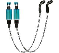 xuergu Bobbins Carp Fishing, 2pcs Fishing Bobbins, Bite Alarm Chain, Bite Indicators for Carp Fishing Swingers, Practical Night Fishing Accessories for Beginners (Blue)