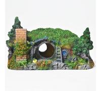 xuergu Hobbit Castle Aquarium Decoration - Resin Fish Tank Ornament for Betta, Perfect for Aquarium Scene Arrangement & Fish Tank Accessories (Hobbit)