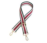 XueXian Purse Shoulder Strap Replacement Adjustable Stripe Belt Crossbody Handbag Messenger Bag Straps (Dark Red&Green)
