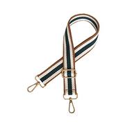 XueXian Purse Shoulder Strap Replacement Adjustable Stripe Belt Crossbody Handbag Messenger Bag Straps (Green&Brown)