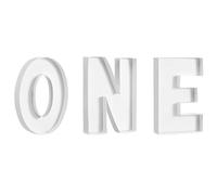 XUEYEGONGJI Charcuterie Letters Fillable 3Pcs/Set Charcuterie Letters White Baby 1st Birthdays Fillable Cardboard Letters DIY Decorative Letter Trays Decorations for Party Anniversary Supplies, ONE