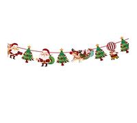 XUEYEGONGJI Christmas Flag String Fabric Felt Hanging Buntings Garland Banner String Party Flag Decor Hanging Decoration