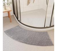 XUEYEGONGJI Curved Bath Mat 16x39inch Fast Absorbent Bath Rugs Non-slip Soft Shower Rug with Fine Edging Machine Washable Dense Bathroom Mat Bathroom Accessories Bath Mat