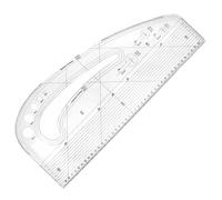 XUEYEGONGJI French Curve Ruler for Pattern Making, Practical Helpful Curve Ruler with Comma Curve, 10x5 Acrylic Sewing Ruler, Curve Ruler