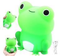 XUEYEGONGJI Frog Night Light Frog Light for Kids Timer Dimmable Frog Lamp Rechargeable Pat Cute Night Light Soft Eye Caring Cartoon Frog Night Lamp Gifts for Kids
