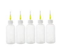 XUEYEGONGJI Needle Tip Squeeze Bottle, 50ml Thicken Precision Tip Applicator Bottle 5PCS Craft Glue Bottles with Fine Tip for Craft, Small Squeeze Bottles