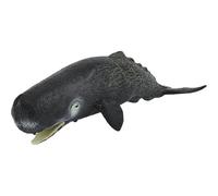 XUEYEGONGJI Sperm Whale Toy 8x3x2 Inch Whale Figurine Artificial Realistic Whale Toy with Mouth Open Plastic Sea Animal Toys, Whale Toy
