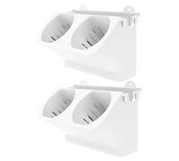 XUEYEGONGJI Vertical Garden Planters 6 Pack 9.45x5.51x5.51 inch Wall Pocket Planter Wall-mounted Self Watering Flower Pots for Indoor Outdoor White, Wall Self Watering Planter