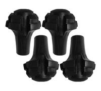 XUEYEGONGJI Walking Stick Caps, Trekking Pole Tips 4Pcs, Hiking Pole Tips Replacement, Trekking Pole Tip Protectors, Ends Caps for Walking Poles