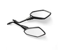 XUEZHEN Bar End Mirrors Motorcycle, Motorcycle Mirrors 2Pcs/Pair Motorcycle Rearview Mirror Scooter E-Bike Rear View Mirrors Back Side Convex Mirror 8mm 10mm Carbon Fiber(8mm)