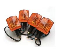 XUEZHEN Motorcycle Indicators, Motorcycle Turn Signal Motorcycle Winker Lamps Fit use for Honda Turning Lights 100cc-250cc Universal E9 Mark Signal Flasher(4pcs)
