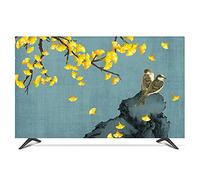 XUEZHEN Tv Cover Decorative Hood Cover Fit use for Screen TV Landscape Birds Flower Tree Montain Waterproof(Blue,22 inch)