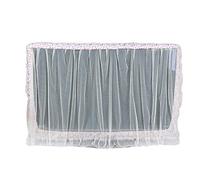 XUEZHEN Tv Cover Dust-Proof TV Cover Pink Purple Flower Yarn Screen Protecter Wall Mounted(Purple 42to47inch)