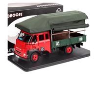 XUFQRAN Miniature display 1:24 Scale For Hong Kong Red Pickup Alloy Car Die Cast Model Kit Static Collection Ornaments Simulation collection