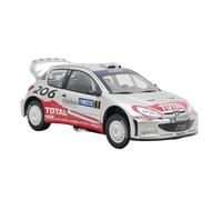 XUFQRAN Miniature display 1:24 Scale For IXO Peugeot 206 WRC 2002 Car Die-cast Collectible Model Hobbyist Static Ornaments Simulation collection