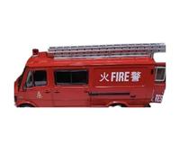XUFQRAN Miniature display 1:43 Scale For 310 Fire Engines Rescue Ladder Car Die Cast Kit Static Collection Ornaments Simulation collection