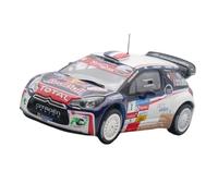 XUFQRAN Miniature display 1:43 Scale For Citroen DS3 WRC Loeb Rally Car Die Cast Model Collectible Kit Static Ornaments Simulation collection