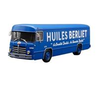 XUFQRAN Miniature display 1:43 Scale For France Berliet PLR Bus Coach Car Die Cast Model Collectible Kit Static Ornaments Simulation collection