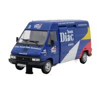 XUFQRAN Miniature display 1:43 Scale For Renault Master Team Diac Van Car Die Cast Model Collectible Kit Static Ornaments Simulation collection