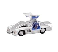 XUFQRAN Miniature display 1:64 Scale For 1955 300SL W198 Gullwing Doors Car Die Cast Collectible Model Static Ornaments Simulation collection(Blue)