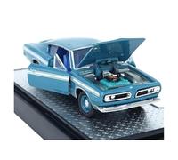 XUFQRAN Miniature display 1:64 Scale For 1969 Plymouth Barracuda Alloy Car Die Cast Model Kit Collection Static Ornaments Simulation collection