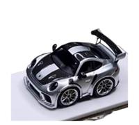 XUFQRAN Miniature display 1:64 Scale For 911 GT3 RS Car Die Cast Hobbyist Collectible Model Kit Static Ornaments Simulation collection(Silver)