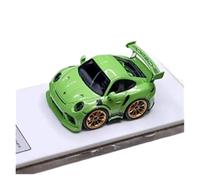 XUFQRAN Miniature display 1:64 Scale For 911 GT3 RS Car Die Cast Hobbyist Collectible Model Kit Static Ornaments Simulation collection(green)