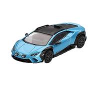 XUFQRAN Miniature display 1:64 Scale For Lamborghini Huracán Blue Alloy Car Model Die Cast Kit Static Collection Ornaments Simulation collection