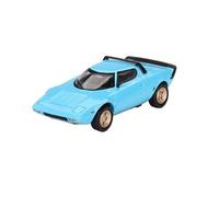 XUFQRAN Miniature display 1:64 Scale For Lancia Stratos HF Blue Alloy Car Model Die Cast Kit Static Collection Ornaments Simulation collection